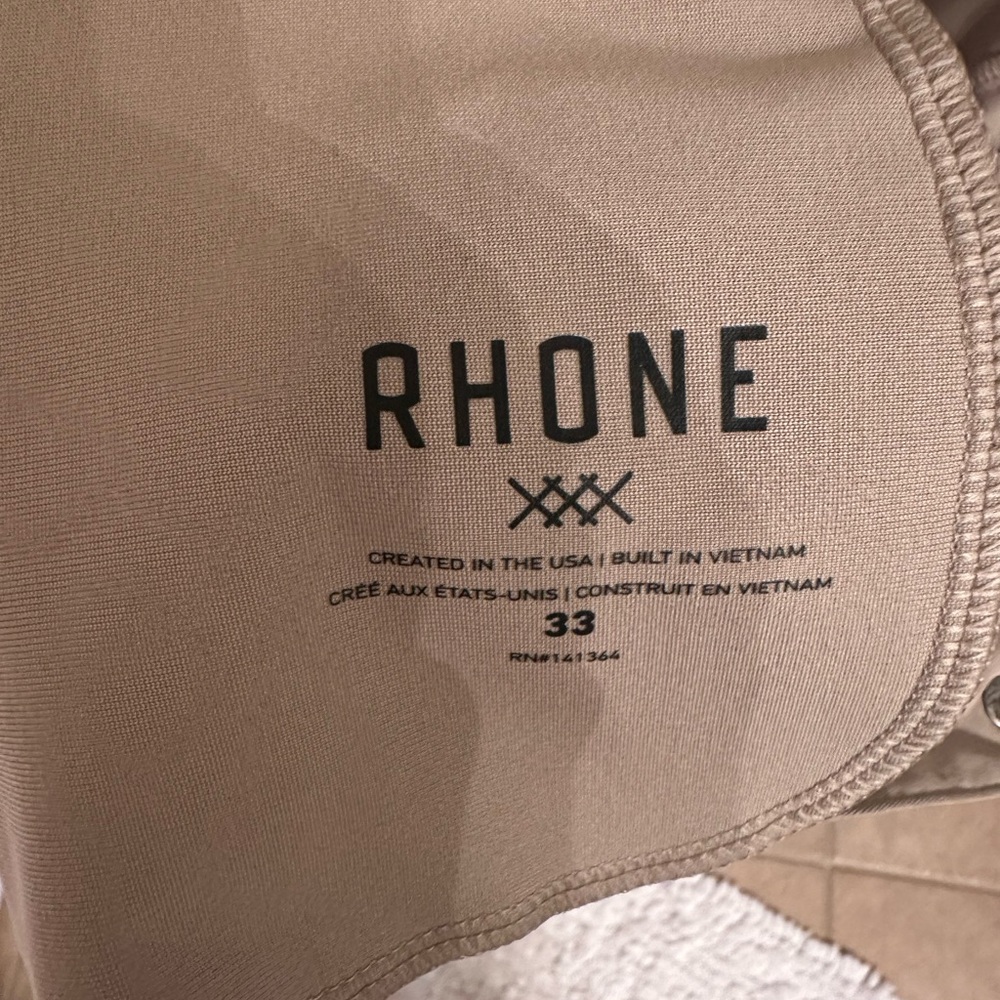 Rhone Khakis size 33”